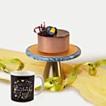 Chocolate Cake with Mug for Teacher