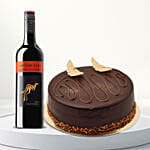 Chocolate Cake With Tesco Rosso Wine