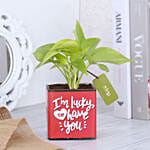 Money Plant In Lucky To Have You Glass Pot Hand Delivery