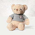 Box of Roses With Teddy and Cake