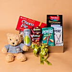 Choco Nuts Hamper With Teddy