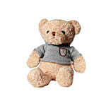 Red Roses Love Bunch With Teddy Bear