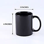 Personalised Deepavali Black Ceramic Mug