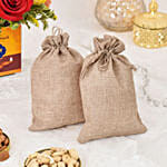 Sparks of Joy Deepavali Flower Arrangement With Nuts