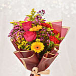 Sparks of Joy Deepavali Flower Bouquet With Nuts