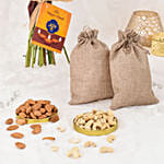 Sparks of Joy Deepavali Flower Bouquet With Nuts