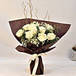 10 White Roses Bouquets