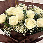 10 White Roses Bouquets