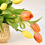 Beautiful Tulips Basket