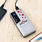 Personalised Hanging Hearts Tresbon Power Bank