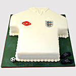 White Football Jersey Red Velvet Cake