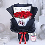 Anniversary Roses of Love Bouquet with Perfume