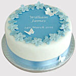 Blue Butterfly Chocolate Cake