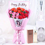 Personalised Rose Bouquet of Emotion with Perfume