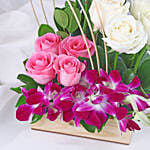 Royal Orchid & Rose Embrace