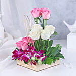 Royal Orchid & Rose Embrace