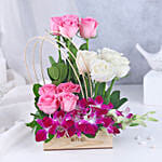 Royal Orchid & Rose Embrace
