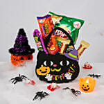 Halloween Treats Black Evil Pumpkin Bag