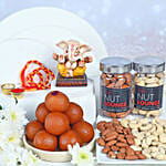 Bhai Dooj Blessings and Sweets Gift Set