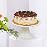 Chrysanthemum Birthday Flowers with Tiramisu Cake