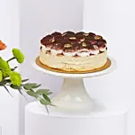 Chrysanthemum Birthday Flowers N Tiramisu Cake