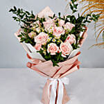 Titanic Rose Chamomile Bouquet With I Love You Balloon For Valentines