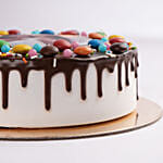 Chocolate Drip Mnm Photo Cake For Anniversary 6 Inches