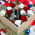 Moet and Christmas Flowers Bed