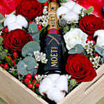 Moet and Christmas Flowers Bed