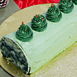 Christmas Chocolate Log Cake 8 Inch