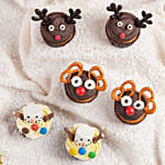 Merry Christmas Cupcakes 6 Pcs