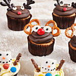 Merry Christmas Cupcakes 6 Pcs