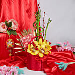 CNY Lucky Bamboo Chocolate & Flower Box