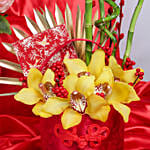 CNY Lucky Bamboo Chocolate & Flower Box