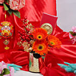 Golden Prosperity and Chocolate vase