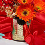 Golden Prosperity and Chocolate vase
