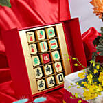 Mahjong Chocolate orange and Flowers CNY