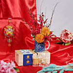 CNY Cookies N Flower Gift Combo