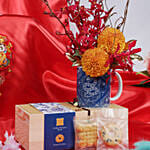 CNY Cookies N Flower Gift Combo