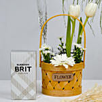 Burberry Brit and Flowers Basket for her