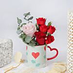 Heart and Flowers with Moet