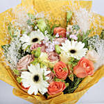 Glamorous Blooms Bouquet with Ferrero Rocher