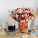 Magnificent Blooms Box and Cake Bundle