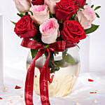 Romantic Valentine’s Roses Arrangement