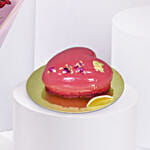 Valentine 6 Roses and Heart Cake Combo