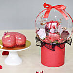 Vday Cake & Soap Roses Box
