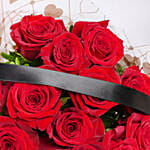 12 Red Roses Valentines Bouquet