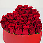Red Rose In Heart Shape Box