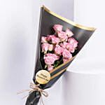 Happy Women's Day Spray Rose Bouquet