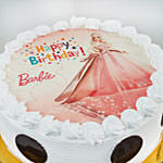 Barbie Birthday Cake Chocolate 6 Inches